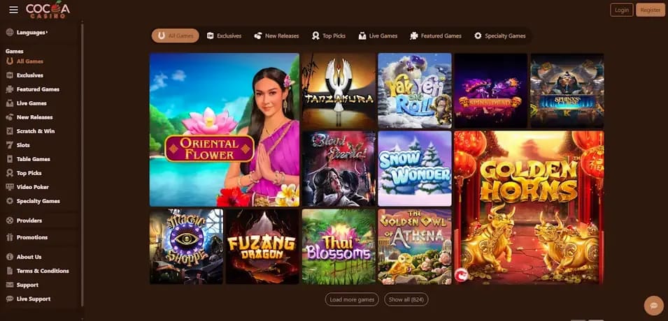 Cocoa Games Screenshot Online-Glücksspiel Deutschland